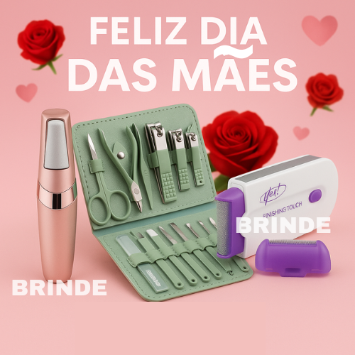 Kit Premium 16 peças – Cortadores e Acessórios de Unhas